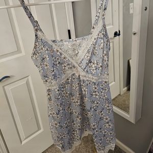 Light blue sleep top